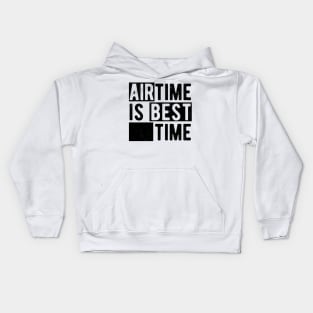 Airtime Is Best Time - Funny Roller Coaster Enthusiast Kids Hoodie